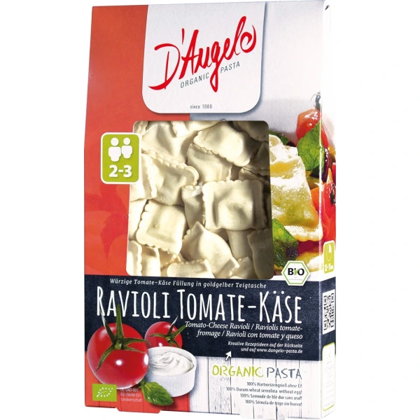 D`angelo ravioli z pomidorami i serem ricotta bio 250 g